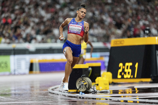 McLaughlin-Levrone romps in the rain to an American 4x400 victory at worlds