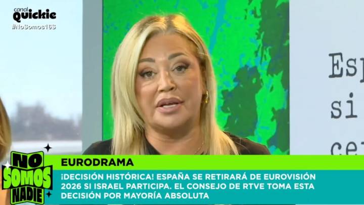 Belén Esteban apoya que España abandone Eurovisión si participa Israel: "Basta ya"
