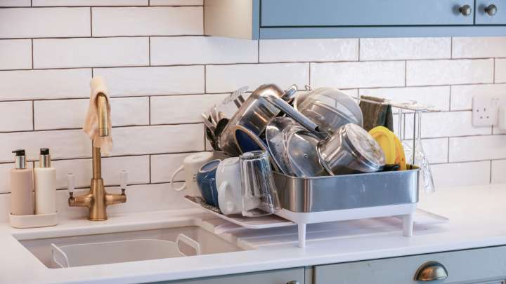 Say Goodbye To Bulky Dish Racks & Try A Cute And Affordable Dollar Tree Alternative