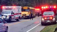 Two children taken to the hospital after crash involving school bus in South Kingstown