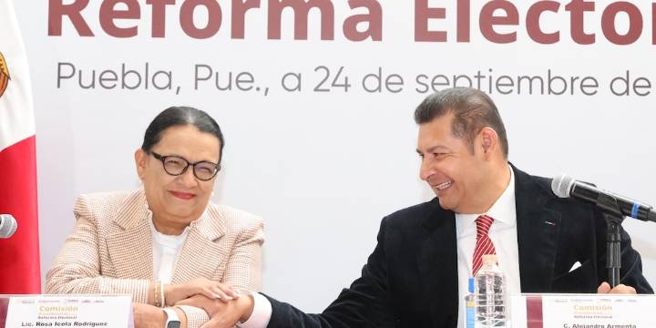 Rosa Icela Rodríguez asegura en Puebla que la reforma electoral responde a las exigencias ciudadanas