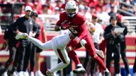 Cardinals’ James Conner carted off with apparent ankle injury vs. 49ers