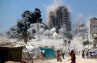 Israel strikes high-rise building as it sets sights on taking over Gaza City
