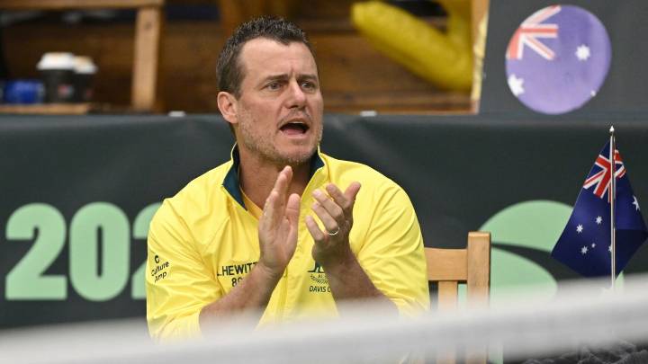 Australia captain Lleyton Hewitt suspended two weeks for pushing anti