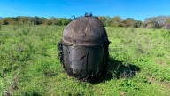 El objeto encontrado en un campo chaqueño sería parte de un cohete