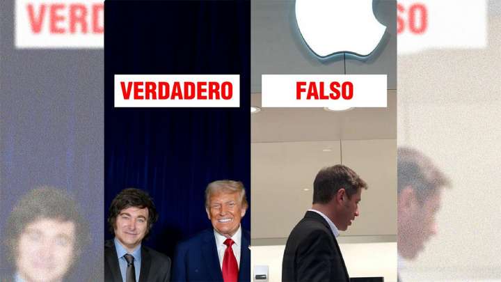 Kicillof desmintió una foto que lo mostraba comprando en Apple y acusó al Gobierno de impulsar la “industria de la mentira”