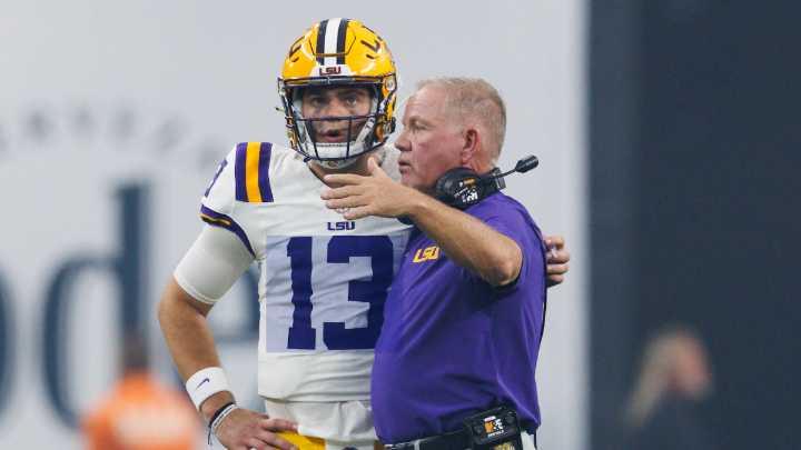 Garrett Nussmeier dealing with injury, Brian Kelly reveals, contributing to LSU's slow start offensively