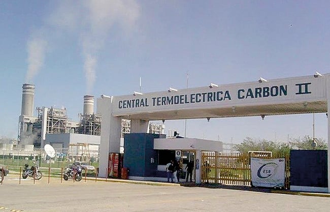 Reportan falla en la planta Termoeléctrica Carbón II en Nava