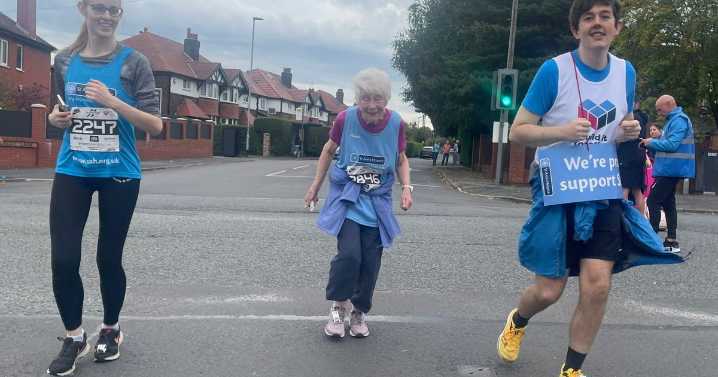 Grandma giving up running after completing 10K race at 87