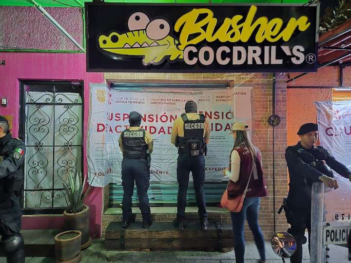Operativo en cinco alcaldías deja 3 clausuras y 4 suspensiones en centros nocturnos