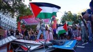 Protestas propalestinas obligan a finalizar antes de tiempo la última etapa de la Vuelta ciclista en Madrid