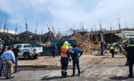 Se desploma cimbra de construcción en Riviera Veracruzana