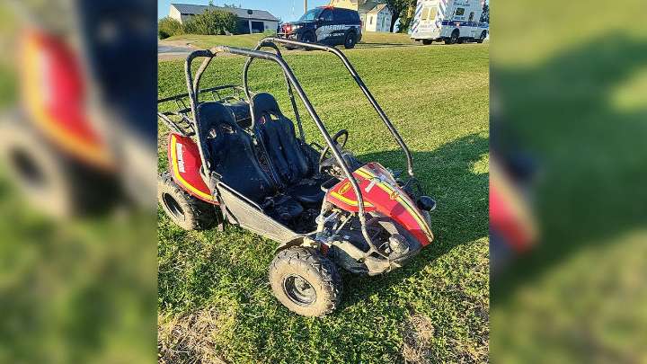 Child crossing street in go-kart hit by car in western Wisconsin