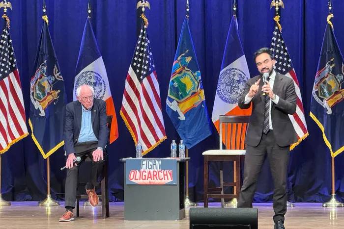Mamdani and Sanders rally in Brooklyn as part of 'Fighting Oligarchy' tour