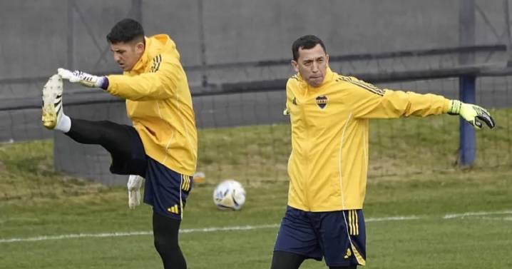 Marchesín fue exigido, respondió bien en la práctica y podría ser titular en Boca ante Central