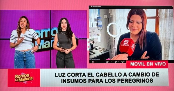 Corta el pelo a cambio de ayuda para los peregrinos: el hermoso gesto de una salteña