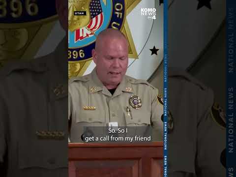 Sheriff reveals new details on the arrest of Charlie Kirk's alleged killer Tyler Robinson