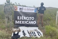 Aseguran armas y equipo táctico en Coyame