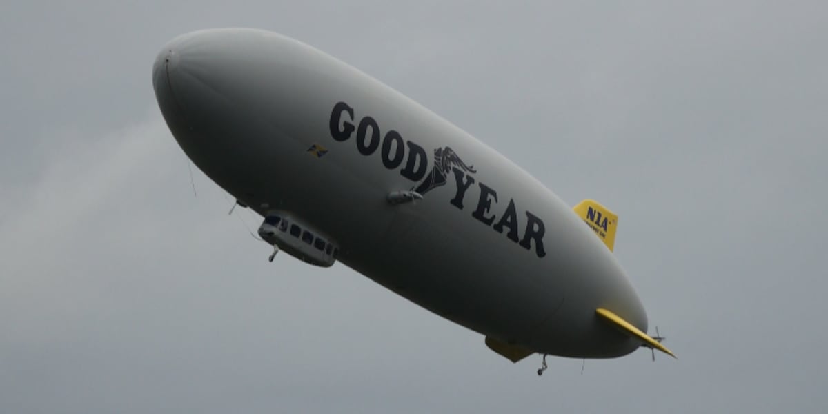 Goodyear Blimp takes flight in Danville for 100th anniversary