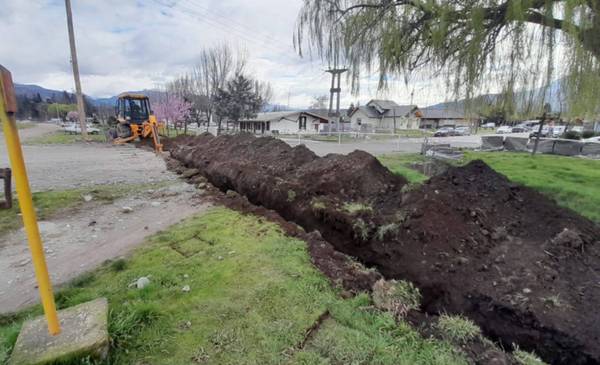 El Hoyo: Se terminó un nuevo alcantarillado