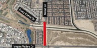 Clark County connecting Sloan Lane over wash in east Las Vegas