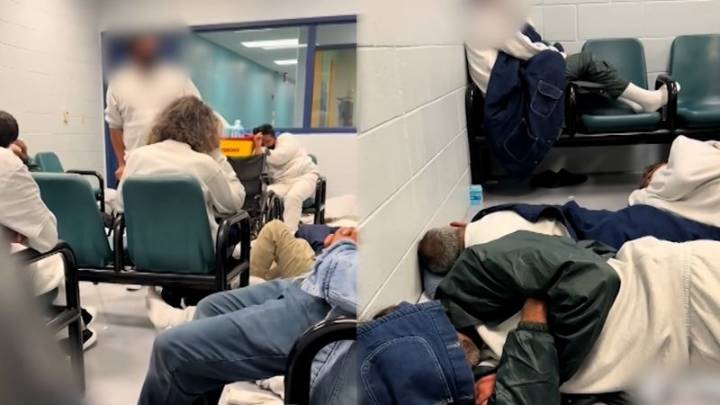 Los inmigrantes detenidos pasan días en las “miserables” salas de retención del ICE