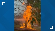 Lightning strikes gas main in Lenoir City