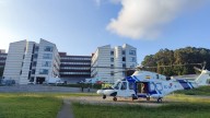 Un senderista herido es rescatado en helicóptero tras sufrir una caída en A Capela