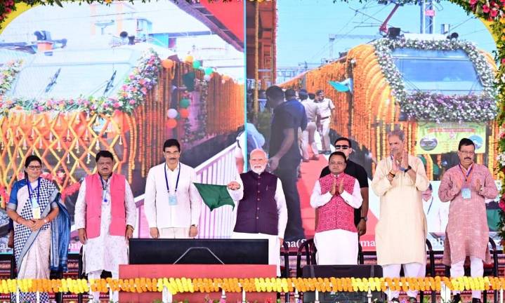 PM launches rail projects worth over Rs 1,700 cr in Odisha; flags off Brahmapur