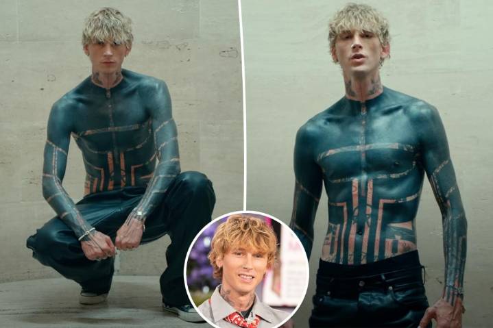 MGK describes the 'worst torture' of 'redesigning' his body with giant blackout tattoo