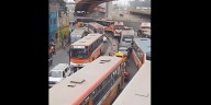 ¡HARTOS! Transportistas bloquean vías en San Juan de Lurigancho en protesta por casos de extorsión