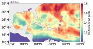 4-foot-long ocean robots deployed to collect hurricane data...