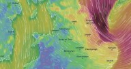 Britain forecast HUGE 99mph hurricane winds in just hours as weather maps turn terrifying purple