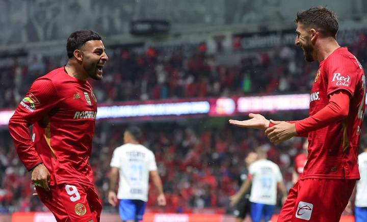 Toluca goleó 6-2 a Rayados del Monterrey