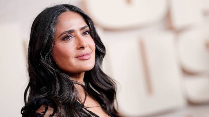 Salma Hayek just stepped out with her most unexpected hairstyle yet