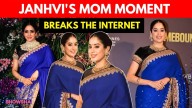 Janhvi Kapoor Celebrates Heirloom Couture Renaissance In Mom Sridevi’s Saree At Homebound Premiere