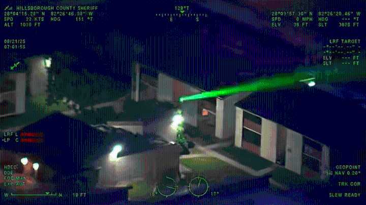 Teen arrested after video shows laser pointed at Florida sheriff’s helicopter
