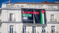 Almodóvar y 300 artistas se manifestaron por Gaza en Madrid