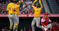 Athletics hit 4 HRs in 17-4 win over Angels