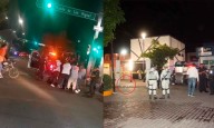 BALEAN A “EL MOY” FRENTE A ESTACIÓN DE POLICÍA EN EL PARQUE DE SAN MIGUEL