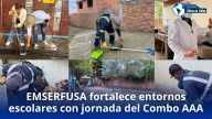 EMSERFUSA fortalece entornos escolares con jornada del Combo triple A en Fusagasugá