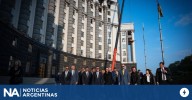 Ucrania: exhibieron ante diplomáticos los daños en edificio gubernamental dañado por ataque de Rusia