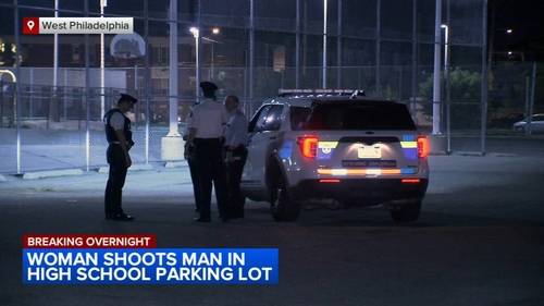 Woman shoots man in parking lot of high school during argument in West Philadelphia