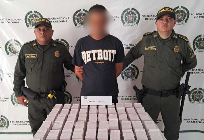 Capturados en La Jagua por venta de chance ilegal