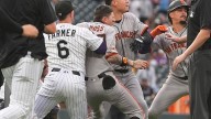 Freeland, Chapman, Adames ejected after Devers hits 30th home run in Giants' 7