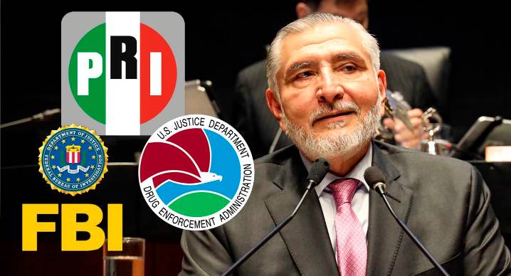 PRI denuncia a Adán Augusto López ante FBI y DEA por ‘evidentes vínculos’ con crimen organizado