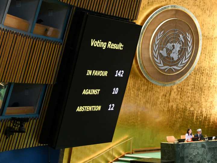 UN General Assembly backs two-state push for Israel and Palestine