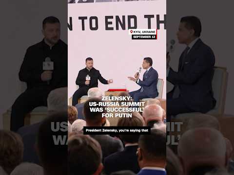 Zelensky: US-Russia summit was ‘successful’ for Putin