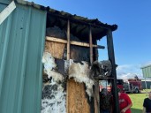 North Hopkins ISD field house burned in suspected electrical fire