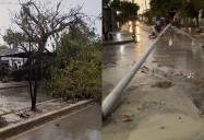 Vendaval azota Ciénaga: techos arrancados, postes caídos y calles anegadas